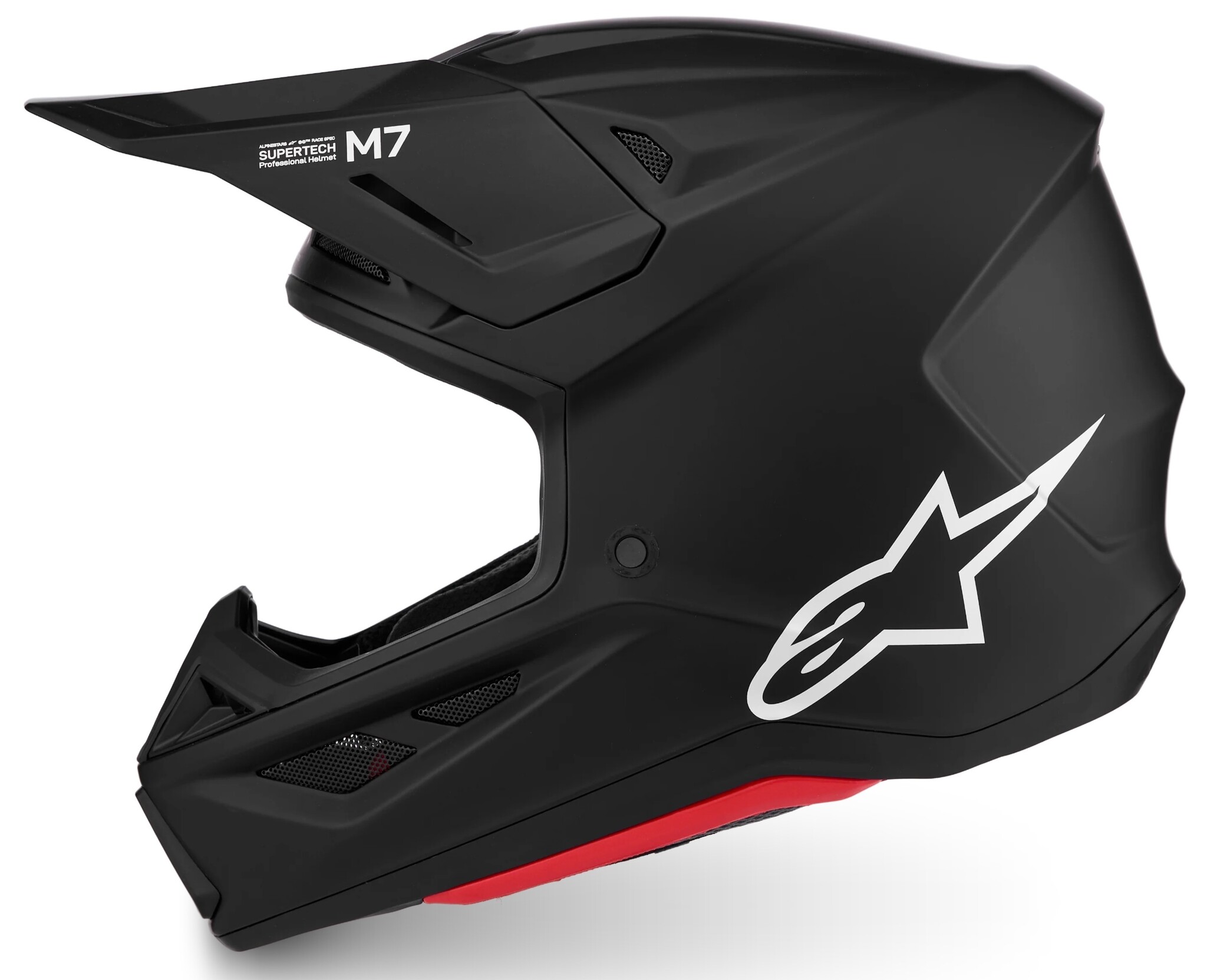 Alpinestars Supertech SM7 Motocross Helm Solid ECE06 schwarz matt