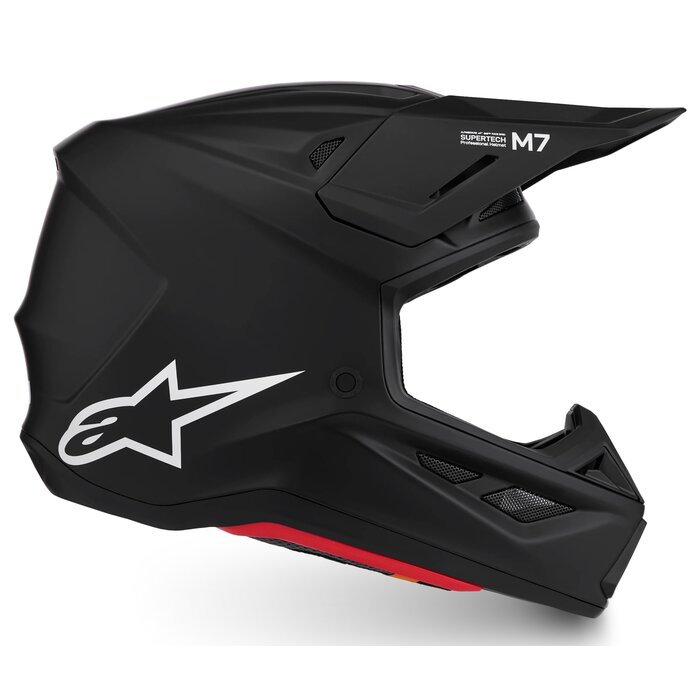 Alpinestars Supertech SM7 Motocross Helm Solid ECE06 schwarz matt