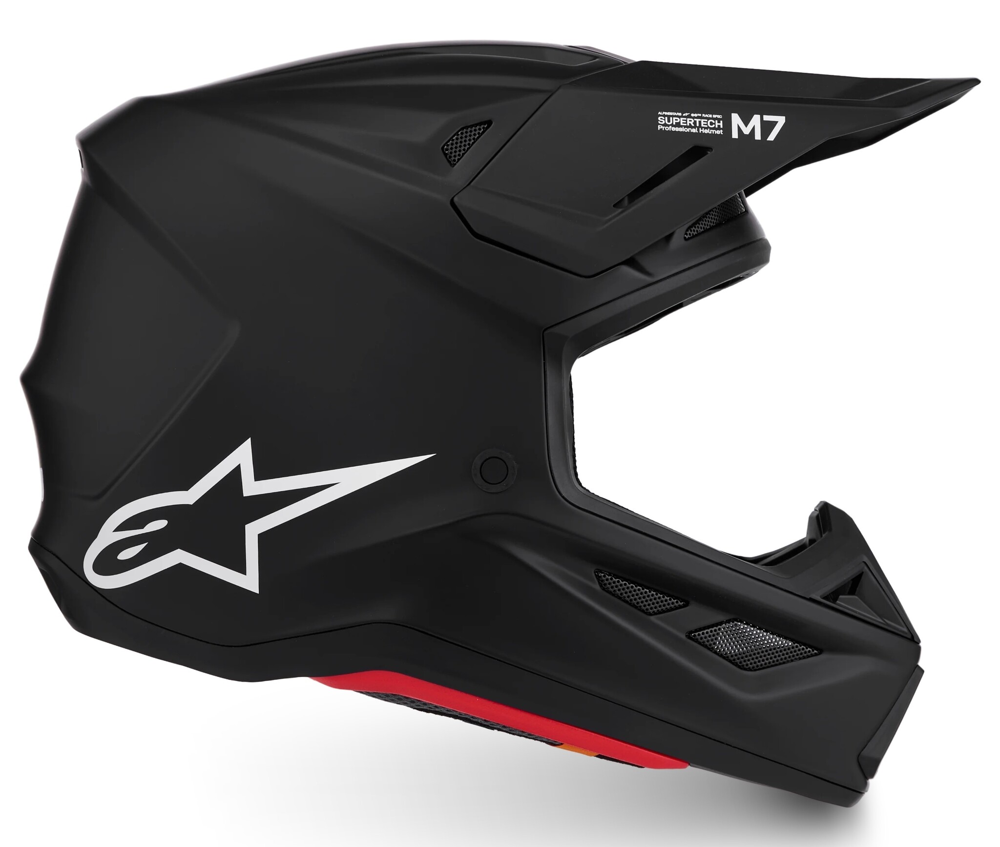 Alpinestars Supertech SM7 Motocross Helm Solid ECE06 schwarz matt