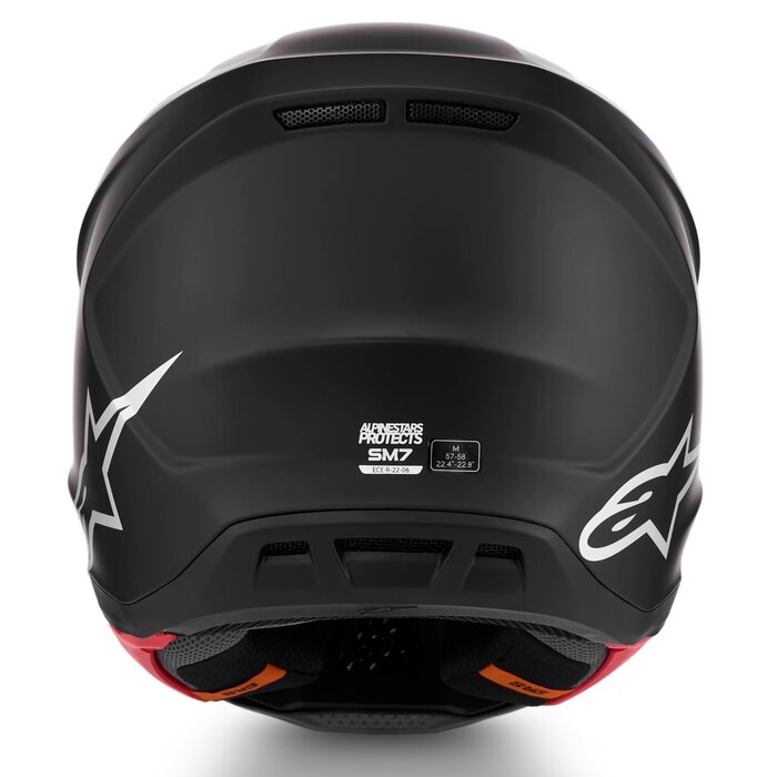 Alpinestars Supertech SM7 Motocross Helm Solid ECE06 schwarz matt