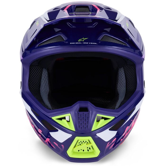 Alpinestars Supertech M7 Motocross Helm Deed ECE06 lila pink