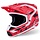 Supertech M7 Motocross Helm Deed ECE06 rot schwarz weiß