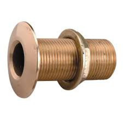 Thru hull brass with nut 3/8"  L= 60 mm