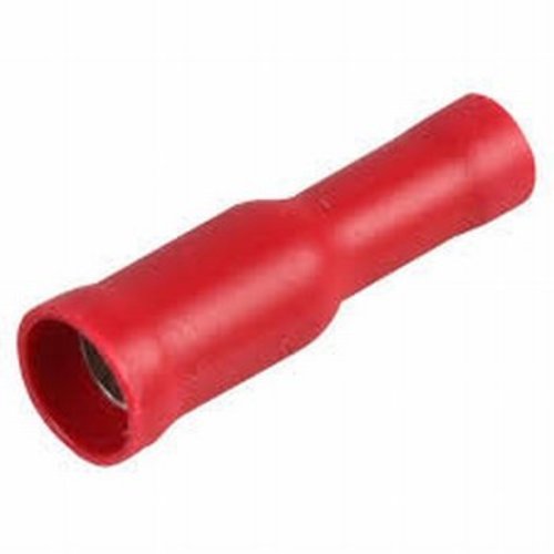 Rojo hembra terminal de cable de bala presión. 10 unidades