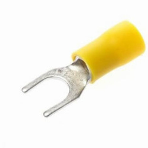 Fork cable terminal yellow 6.4 x M6