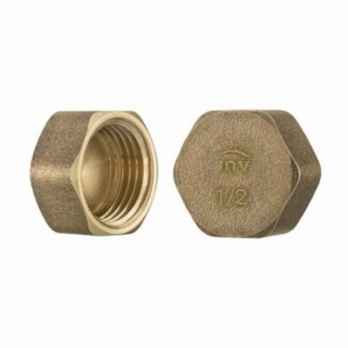 3/8" tapa HEX hembra de latón