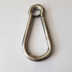 Carabiner with eye 12 x140 x 18mm.