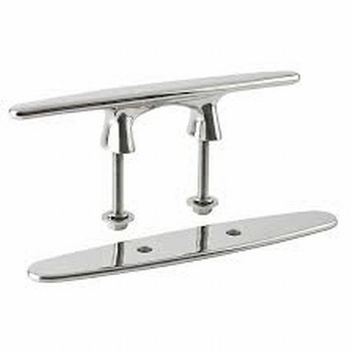 Cleat 6" - M8  (5/16") Inox bouten met plaat Inox