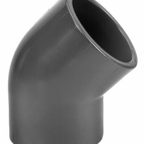 PVC- PN16  de 40 mm hembra x 40 mm hembra, codo de  45°