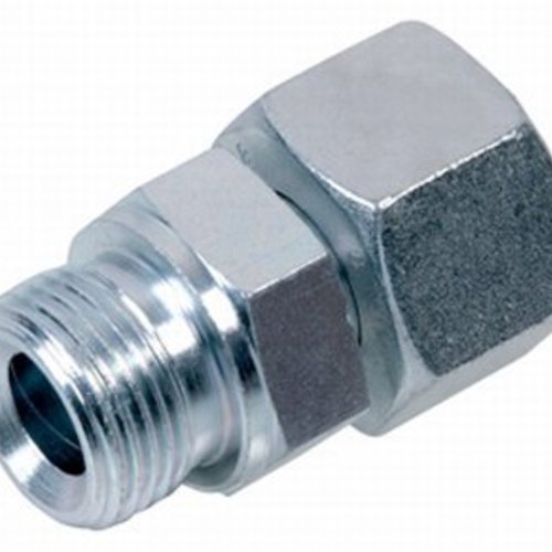 Steel stud coupling compression-male  10mm x 1/4"  L10