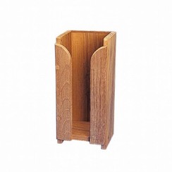 Soporte de teca para taza y botellero