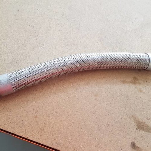 Exhaust flex hose Inox x steel 1 1/2" nipples