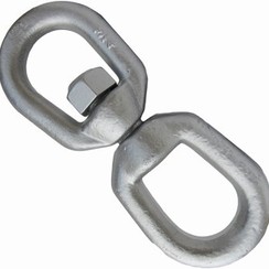 Swivel oog-oog gegalvaniseerd 5/16” –  8mm.