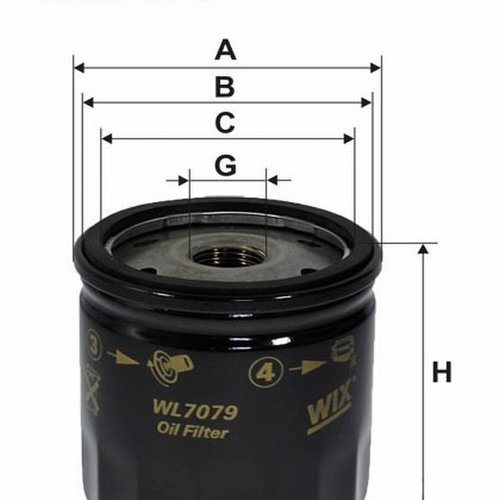 Wix WL7079 Filtro de aceite WIX