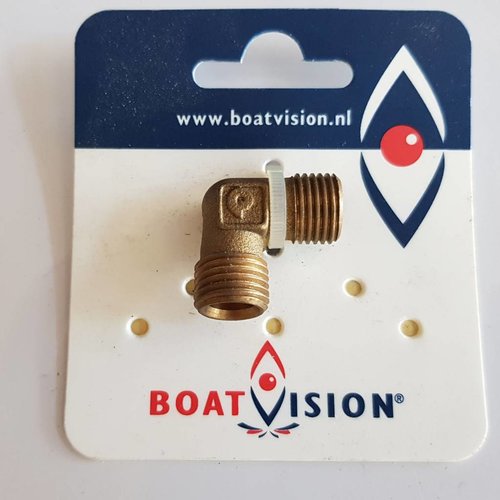 Boat Vision Elbow 90° male-male  1/4" x 8 mm