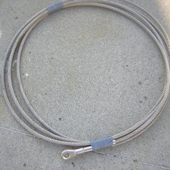 Cable de acero inoxidable de 7/19 x 10 mm. x 8 mtr. + 1 term