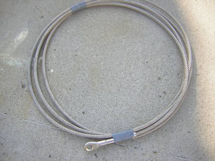 SET 5m cable 10mm acier inox cordage torons: 7x19 + 6 serre-câbles étrie +  2 tendeur oeil-crochet M10 - beaucoup de tailles disponibles
