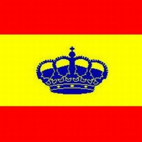 Baitra Bandera España con corona 28x46 cm