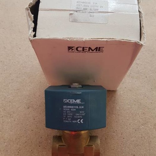 CEME Magneetklep 1/2" x 1/2" max 7 bar 24V-80W CEME