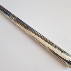 Tapered stanchion 28-12mm Inox 345mm