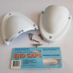 Dock Edge Tapa final PVC blanco (2 piezas) 1013-F