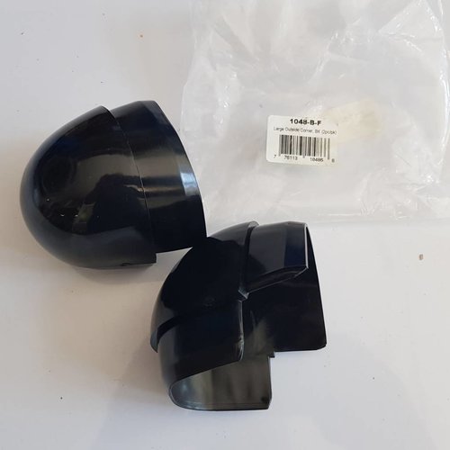 Dock Edge Dock Edge Eckprofil Groß PVC schwarz (2er Pack) 1048-B-F