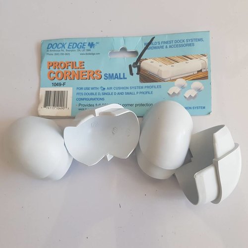 Dock Edge Dock  Edge Corner profiel Kleinl PVC wit (4 pak) 1049-F