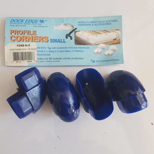 Dock Edge Dock Edge  Corner profile Small PVC Blue (4 pack) 1049-N-F