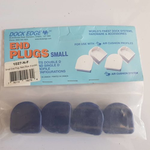 Dock Edge Dock Edge  End plugs Small PVC Blue (4 pack) 1027-N-F