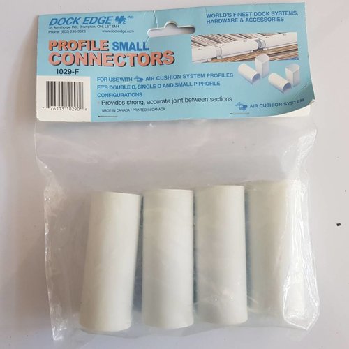 Dock Edge Dock Edge  Connector Small PVC White (4 pack) 1029-F