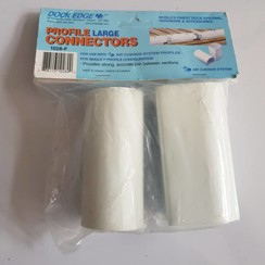 Dock Edge Conector Large PVC Blanco (2 piezas) 1028-F