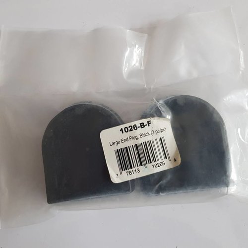 Dock Edge Dock Edge  End plugs Large PVC Black (2 pack) 1026-B-F