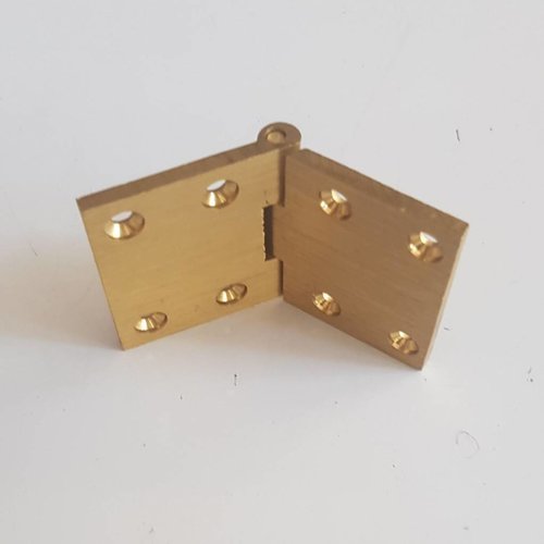 RC-BR Brass spring loaded hinge 64 x 38mm