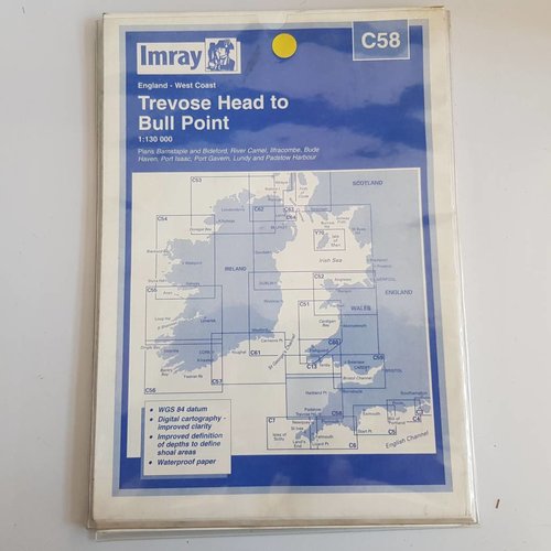 Imray C58 Imray chart, fecha de edición 2002, impreso 2002