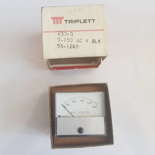 Triplett Triplett 150VAC panel voltmeter