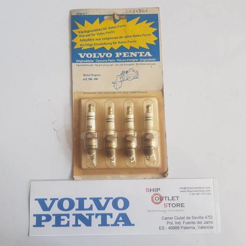 Volvo Penta 3851861 Volvo Penta Bougie kit  (4 units)