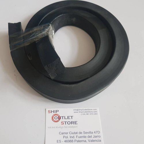 RubFlex Gummiprofil Vollschaum quadratisch 25 x 25mm L=125cm
