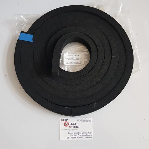 RubFlex Neoprene foam  plain strip 25 x 19mm x 4 meter