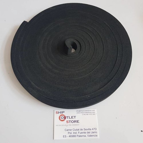 RubFlex Neoprene foam  plain strip 19 x 10mm x 6 meter