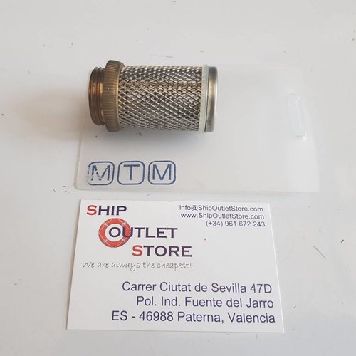 MTM Filter basket Inox with 3/4" screw-on fitting