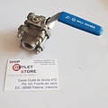 RC-Inox Ball valve 3/4" female-female 316 Inox with lock protection