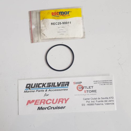 Mercury - Mercruiser 25-90011 Quicksilver Mercury Junta tórica de la tapa del eje de transmisión