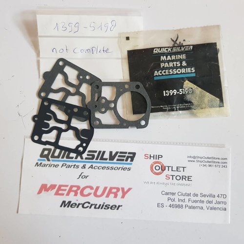 Mercury - Mercruiser 1399-5198 Mercury Quicksilver Diaphragm pakking kit