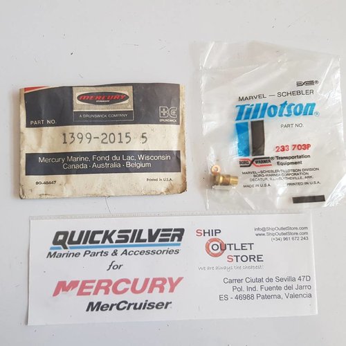 Mercury Tillotson 1399-2015 Mercury 233 703P Tillotson Needle & seat repair kit