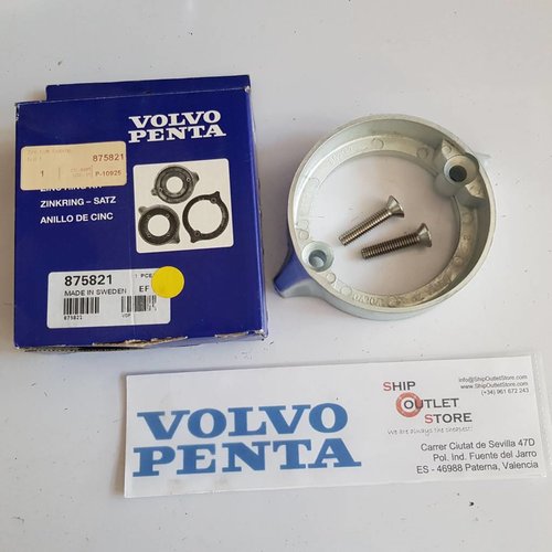 Volvo Penta Kit de ánodo de anillo de zinc 875821 Volvo Penta