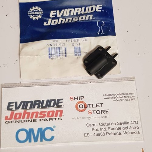 OMC Evinrude Johnson 341071 Evinrude Johnson OMC Primer solenoid cover