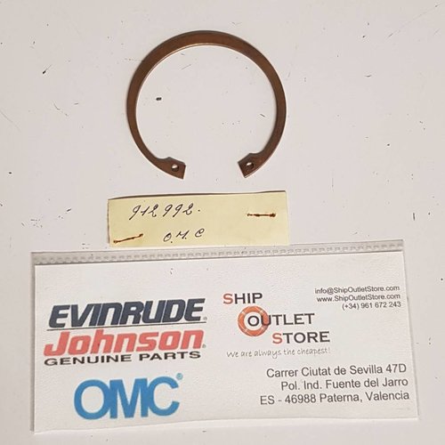 OMC Evinrude Johnson 912992 Evinrude Johnson OMC Anillo de retención de la bota de escape