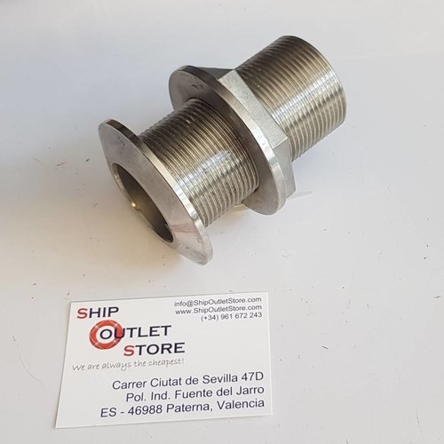 RC-Inox Thru hull with nut Inox 1 1/2"