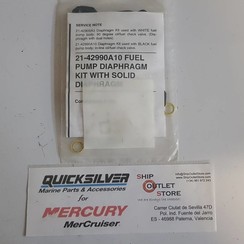 21-42990A10 Mercury Quicksilver Fuel pump diaphragh kit