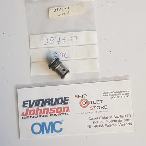 387517 Evinrude Johnson OMC  Valve Seat Assembly